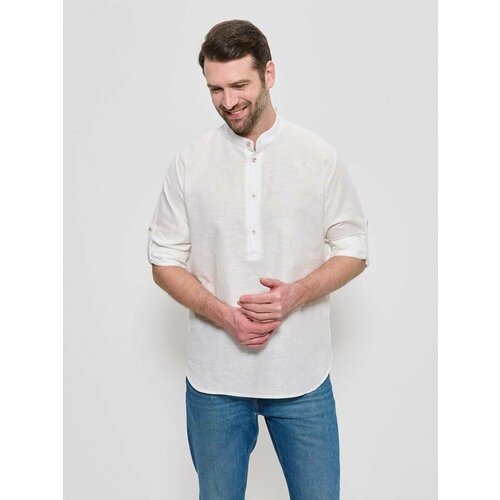 Рубашка CLEO, размер 62, молочный рубашка cleo размер 62 коричневый