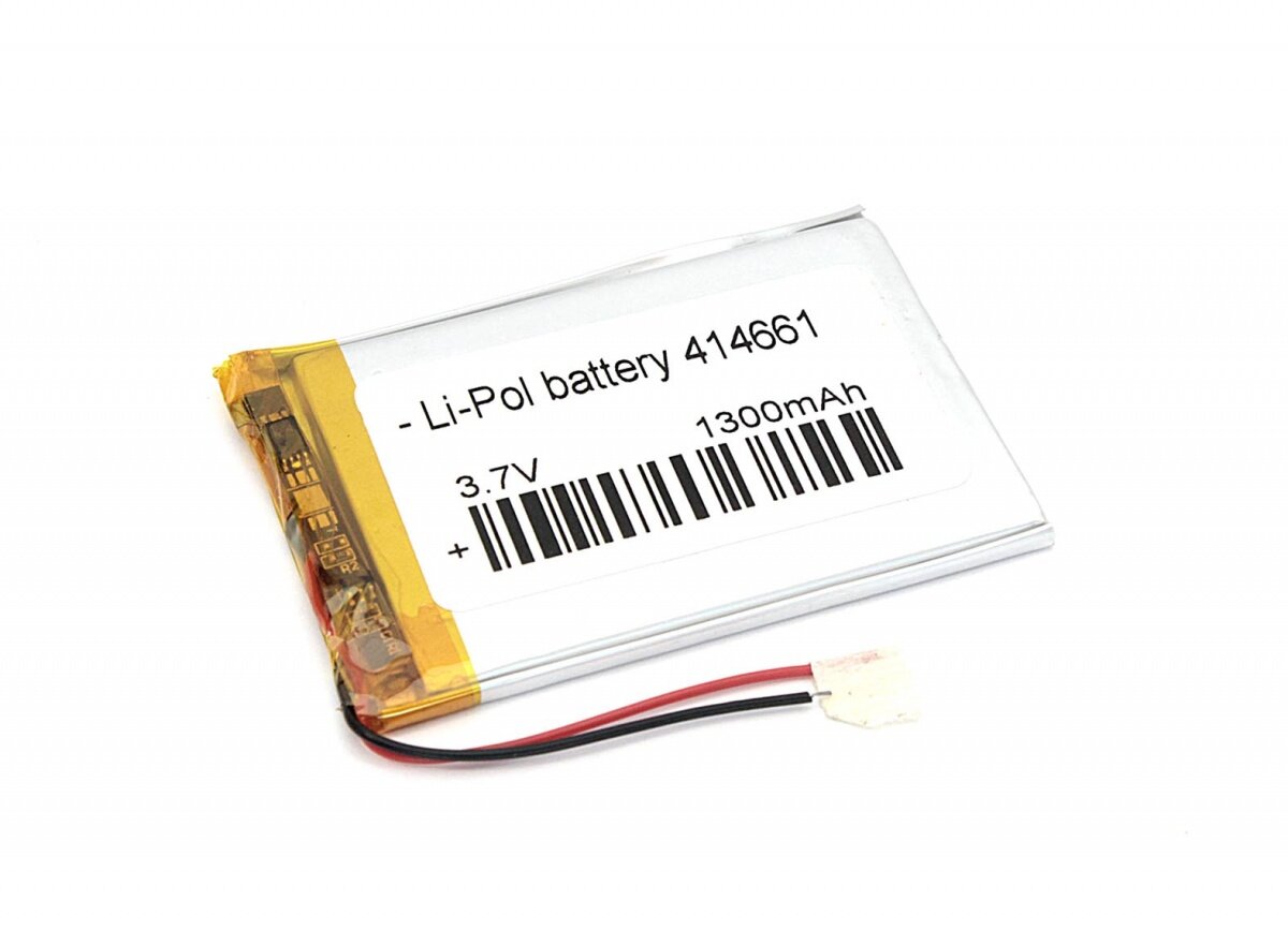 Аккумулятор Li-Pol (батарея) 4.1x46x61mm 2pin 3.7V/1300mAh