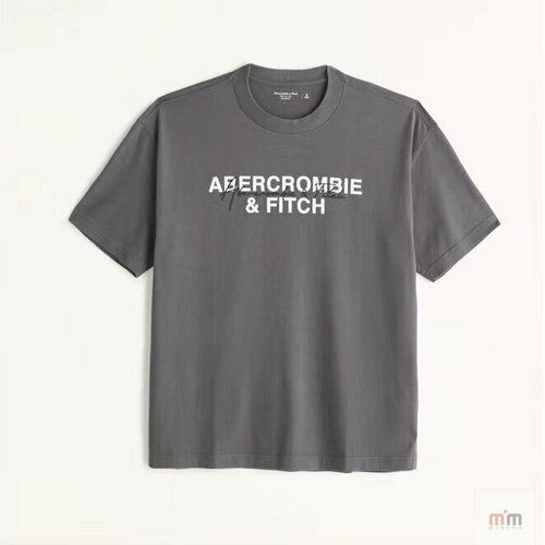 Футболка Abercrombie & Fitch, размер XL, серый