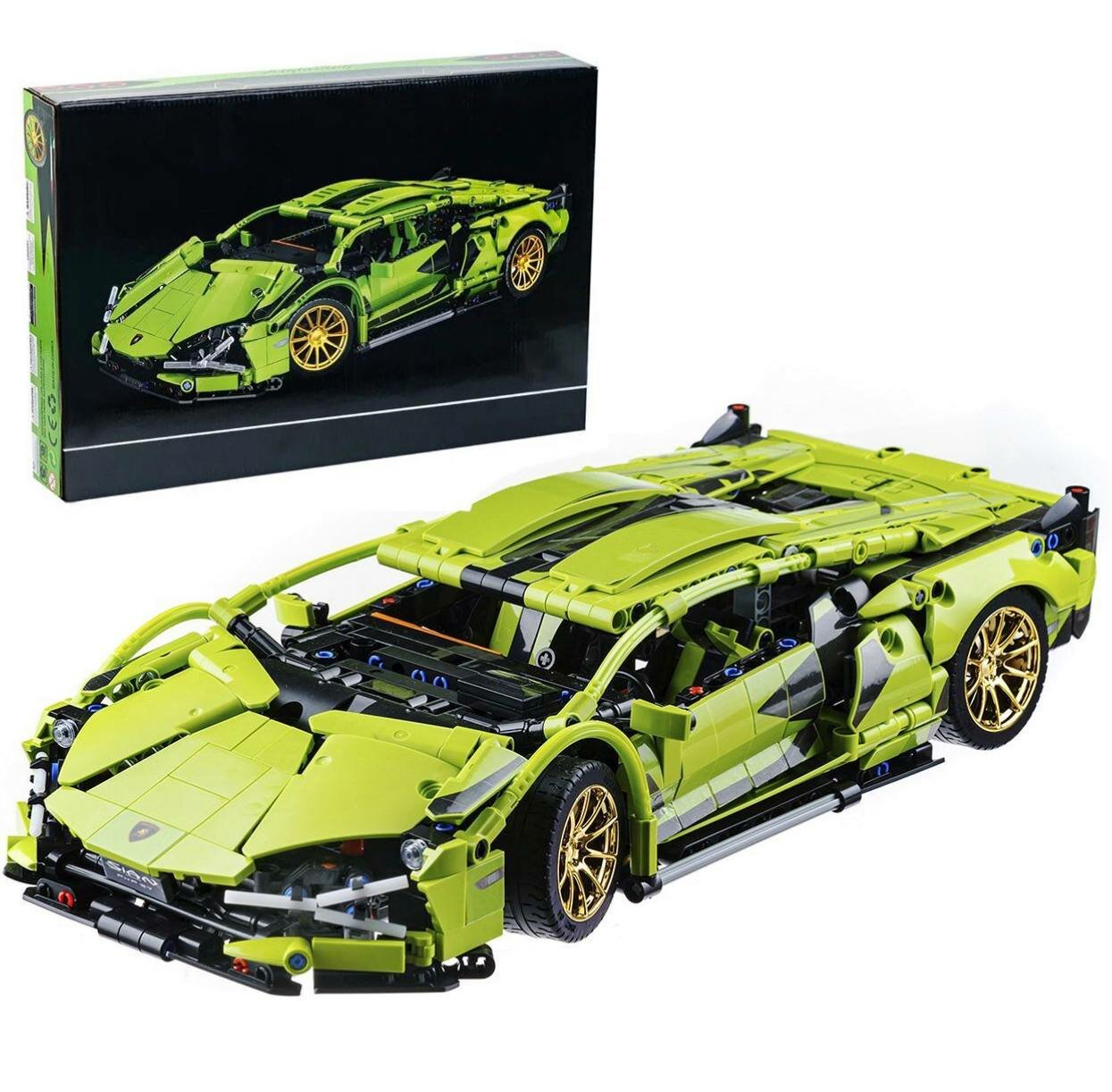 Конструктор машина Техник Lamborghini Sian FKP 37 1280 деталей / Совместим с Lego Trchnic