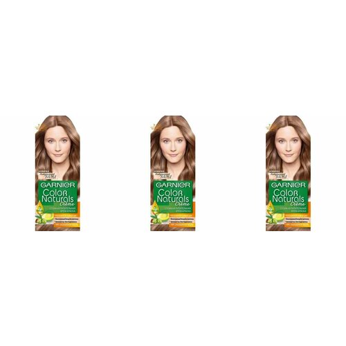 Garnier Краска для волос женская, Color naturals, Натуральный русый, 110 мл, 3 уп