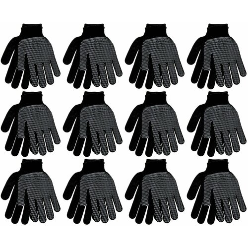 Домашний Сундук Перчатки Нейлоновые с микроточкой Практик 12 шт 1120₽