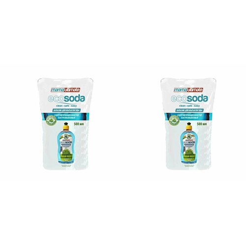 Mama Ultimate Средство для мытья посуды EcoSoda, 500 мл, 2 шт.