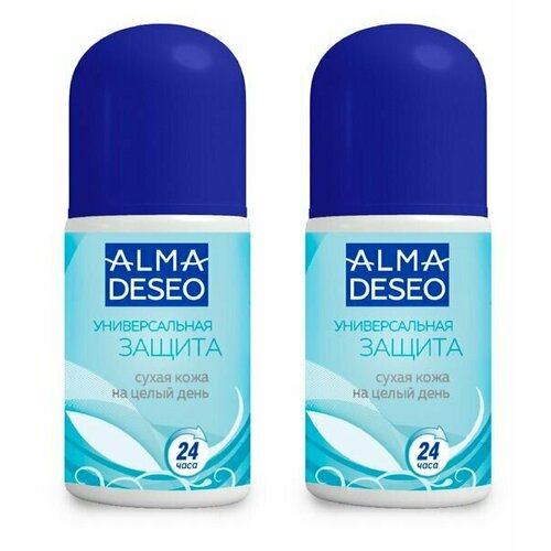 ALMA DESEO Антиперспирант шариковый женский Универсальная защита 24 ч, 50 мл, 2 шт.