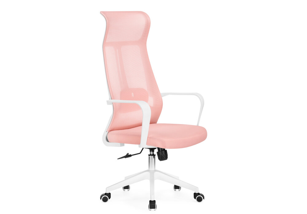 Компьютерное кресло KAPIOVI FILDA, розовая сетка, белая крестовина