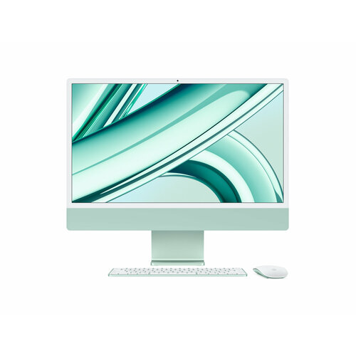 Apple iMac 24 Retina 45K M3 8C CPU 10C GPU 2023 8 ГБ 256 ГБ SSD зеленый MQRN3 20900000₽