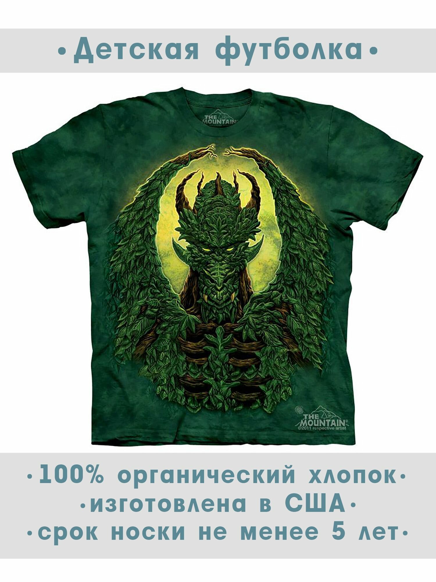 Футболка детская The Mountain "Green Man-Dragon"