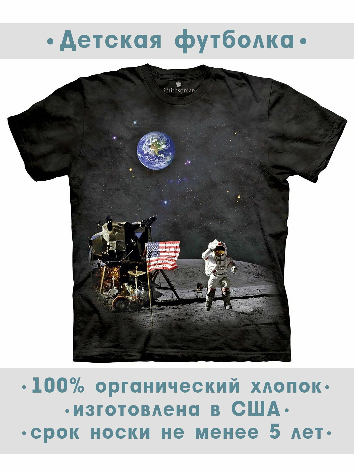 Футболка детская The Mountain "Moon Landing"
