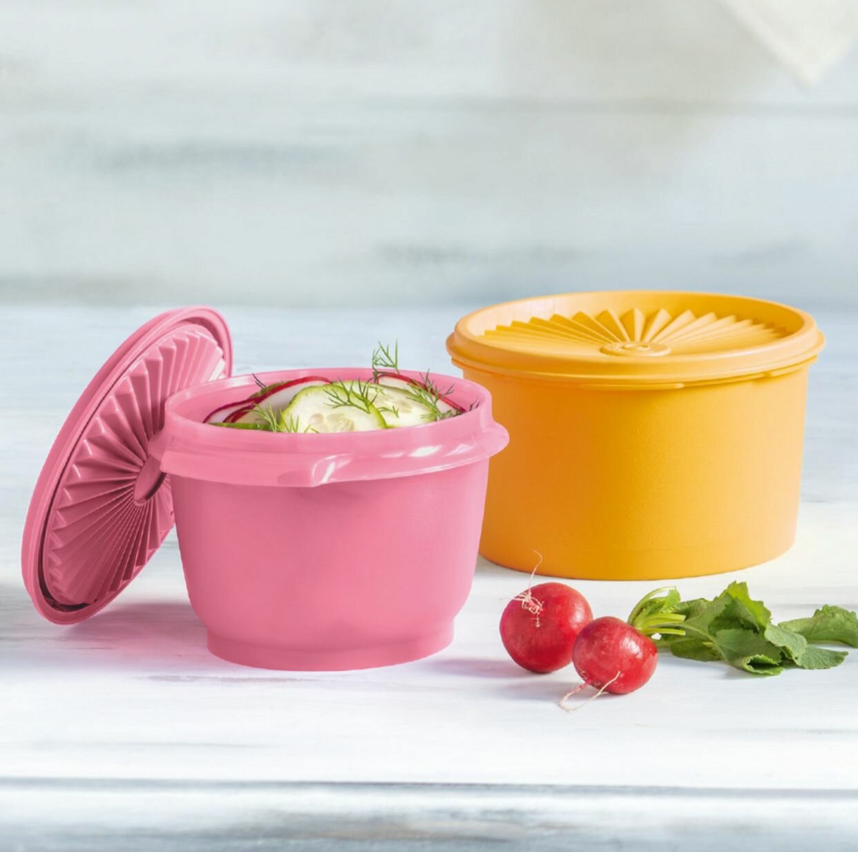 фото Набор чаш "В одно касание" (600мл, 910мл) Tupperware