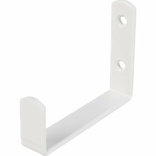 Настенный крючок VORMANN 65х87х17х3,5 мм, оцинкованный, цвет: белый 00280 002 W