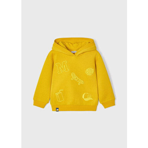 Пуловер Mayoral, размер 128, горчичный, желтый пуловер acoola размер 128 горчичный мультиколор