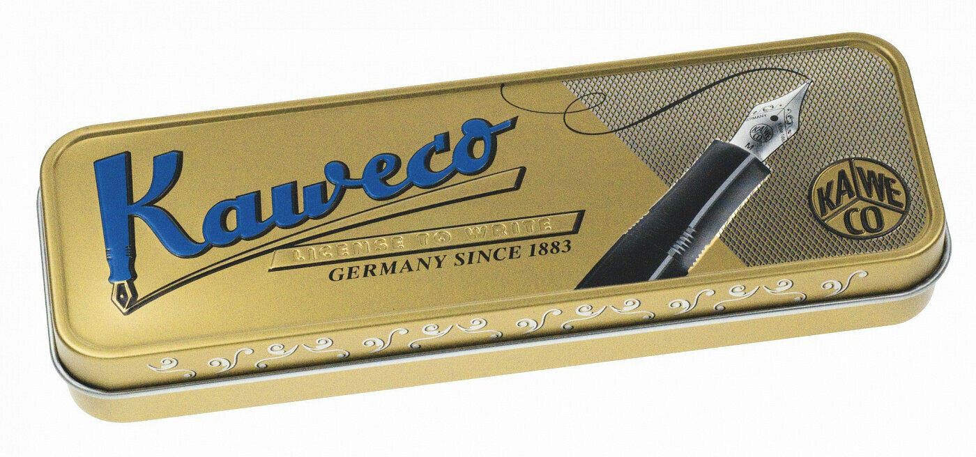 Жестяной футляр KAWECO для длинных ручек светло-коричневый - фото №2