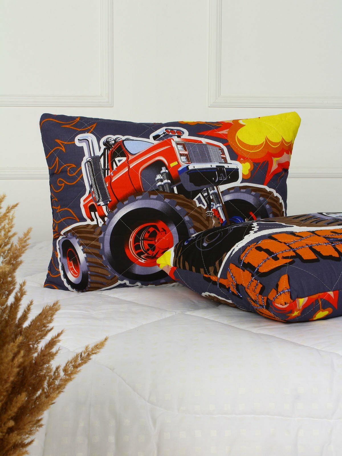 фото Подушка бязь с детским рисунком - 57 - Трек Размер 50х70