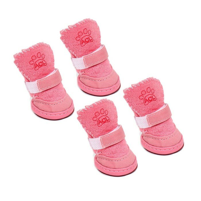 Ботинки Элеганс, набор 4 шт, размер 1 (подошва 4 х 3,2 см) розовые - фотография № 5