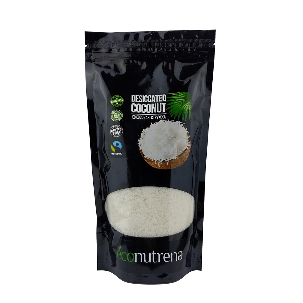 Кокосовая стружка, диетическая (45%) Econutrena 250 г