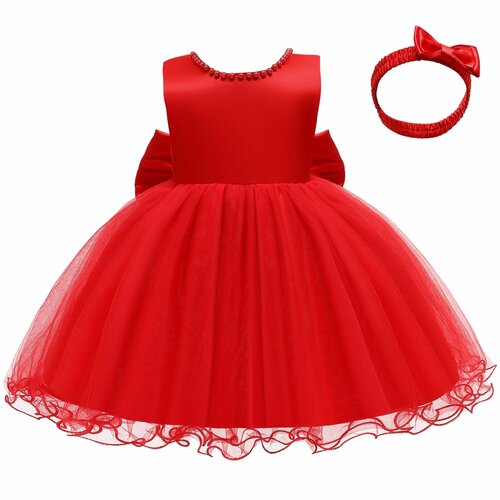 Платье, размер 24, красный