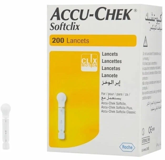 Accu-Chek ланцеты Softclix, 200 шт.