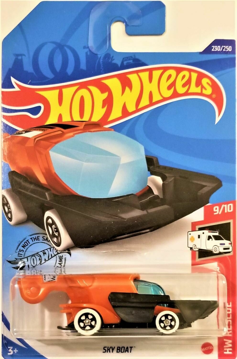 Машинка детская Hot Wheels коллекционная SKY BOAT оранж