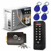 Комплект системы контроля доступа СКУД на одну дверь PS-link C1EM-B / электромеханический замок / панель доступа / RFID