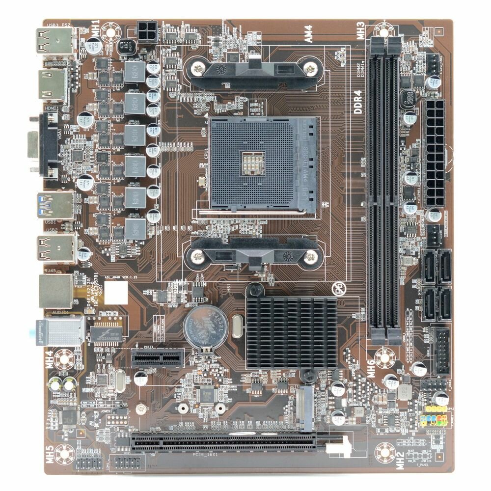 Материнская плата AFOX B450D4-MA-V4 AMD B450 AMD AM4 Micro-ATX