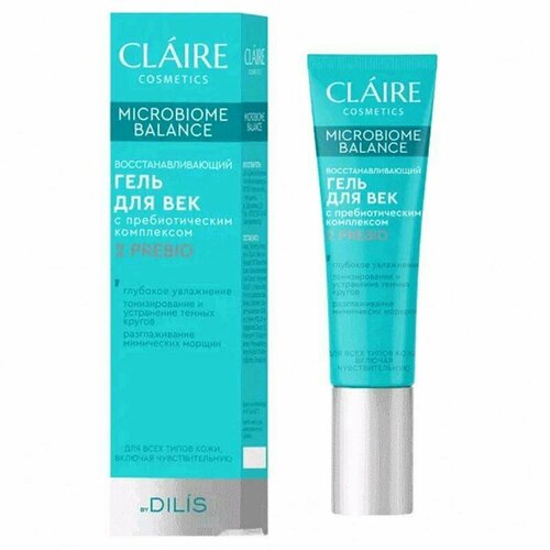 CLAIRE MICROBIOME BALANCE Восстанавливающий гель для век для всех типов кожи, включая чувствительную 15 мл