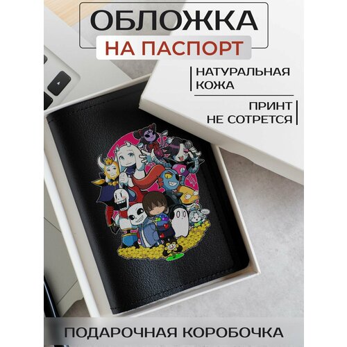фото Обложка для паспорта russian handmade обложка на паспорт undertale op01951, черный