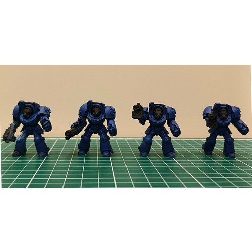 Space Marines Terminator Squad Warhammer 40000/ Миниатюры для настольной игры/ 40 мм/ базовый цвет citadel grey