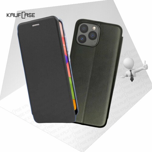 Чехол книжка KaufCase для телефона Apple iPhone 13 Pro (6.1), черный. Трансфомер чехол книжка kaufcase для телефона apple iphone 13 6 1 темно синий трансфомер