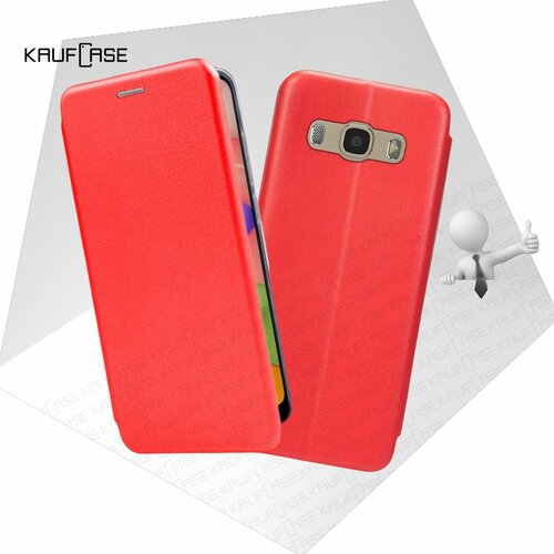 Чехол книжка KaufCase для телефона Samsung J5 2016 (J510) (5.2), красный. Трансфомер чехол книжка kaufcase для телефона samsung a5 2016 a510 5 2 красный трансфомер