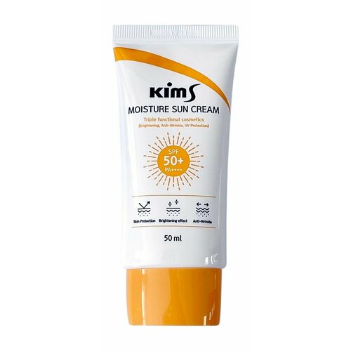 Увлажняющий солнцезащитный крем для лица Kims Moisture Sun Cream SPF 50 PA Triple Function 2527₽