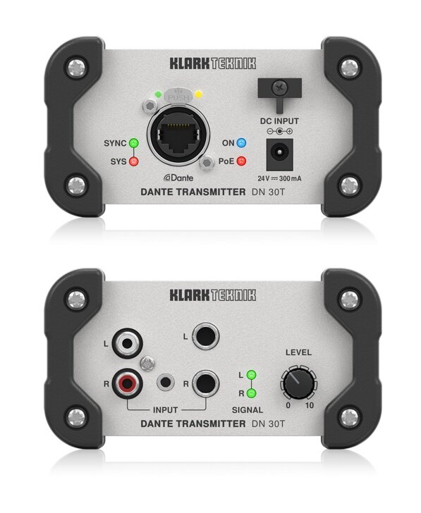 KLARK TEKNIK DN 30T конвертер аналогового стереосигнала в протокол Dante