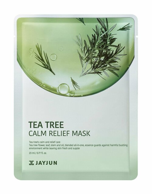 Успокаивающая тканевая маска для лица с чайным деревом JayJun Tea Tree Calm Relief Mask