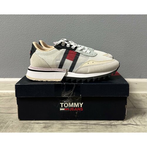 Кроссовки Tommy Jeans Cleat WMN, полнота 9, размер 7.5US, синий, белый