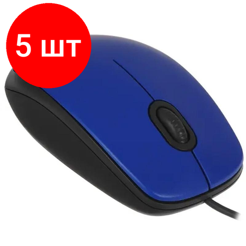 Комплект 5 штук Мышь компьютерная Logitech M110 SILENT BLUE 910-005500 523100₽