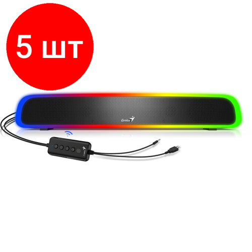 Комплект 5 штук Колонка саундбар Genius USB Soundbar 200 BT 1749400₽