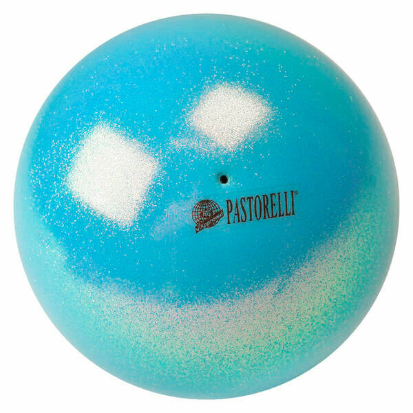 Мяч PASTORELLI New Generation GLITTER HIGH VISION, 18 см, Голубой HV 00031