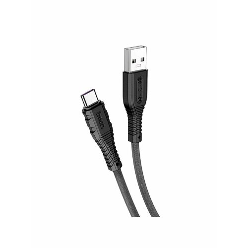 Кабель USB X67 Nano USB - Type-C, 5A, 1 м, черный usb c кабель hoco x67 nano type c 3а pd 60w силикон 1м белый