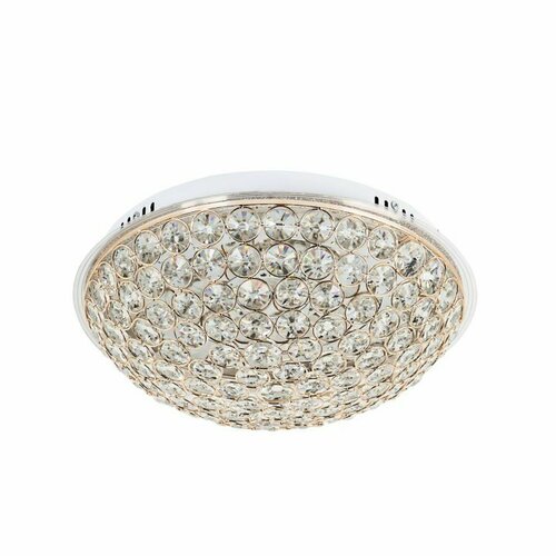 LED4U Потолочный светильник LED4U L1102-400 GD металл, Модерн, хрусталь, 7 м², золото, LED, 3000-6000К, 40 Вт, белый/матовый