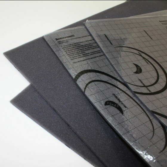 Уплотнительный, шумопоглощающий материал Practik Flex 5 (1 лист 100*75см) Самоклеющийся звукопоглощающий материал