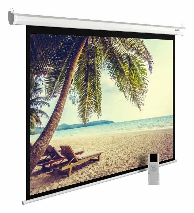 Экран Cactus 360x360см MotoExpert CS-PSME-360x360-WT 1:1 настенно-потолочный рулонный белый (моториз