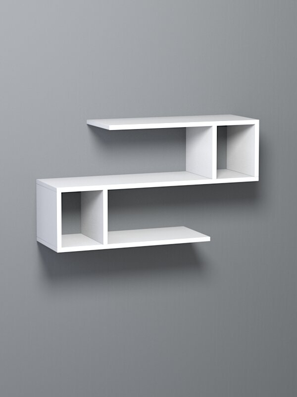 Полка настенная "вайб" №3, Белый. Производитель товара - компания Westcom.