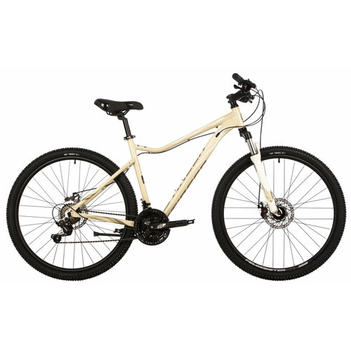 фото Женский велосипед stinger laguna evo 27.5" (2023) 17" бежевый (161-178 см)