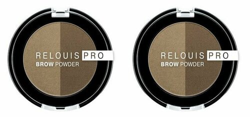 Relouis Тени для бровей Pro Brow Powder Тон 01 Blonde,2 шт