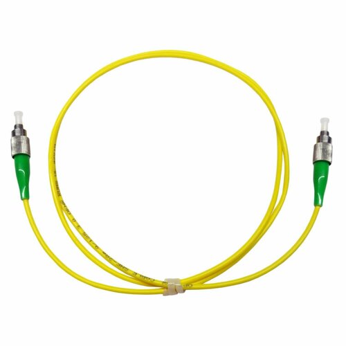 Шнур оптический монтажный 9/125 FC/APC 1 метр (pigtail) | код Pt-FC/APC-1м | ИнфоТелеком (40шт. в упак.)
