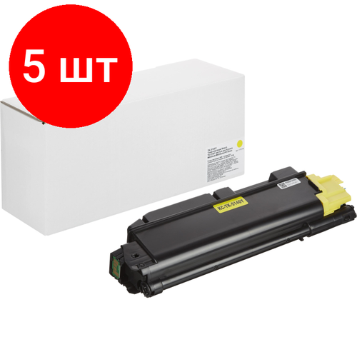 Комплект 5 штук, Тонер-картридж Retech TK-5140Y жел. для Kyocera M6030cdn/M6530cdn/P6130cdn комплект 5 штук тонер картридж retech tk 5140y жел для kyocera m6030cdn m6530cdn p6130cdn