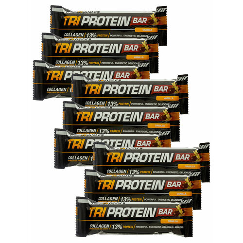 Ironman, TRI Protein bar, 9х50г (ванильный)