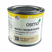 Osmo Масло для пола Osmo 3011 Hartwachs-Ol, 180 мл, с твердым воском, глянцевое, бесцветное