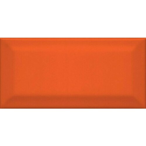 Керамическая плитка KERAMA MARAZZI 16075 Клемансо оранжевый грань. Настенная плитка (7,4x15) (цена за 0.89 м2)