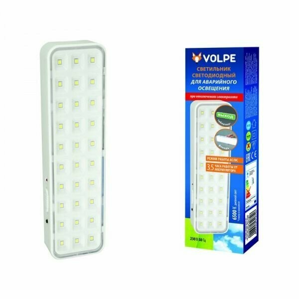 фото Аварийный светильник Volpe ULR-Q401 2Вт 3,5ч