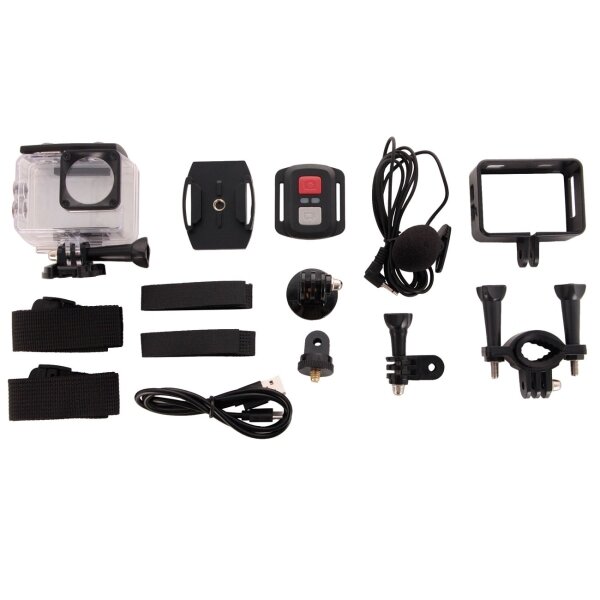 Экшн-камера Digma DiCam 880 (внешний микрофон/пульт ДУ), 4K, WiFi, черный [dc880] - фото №16